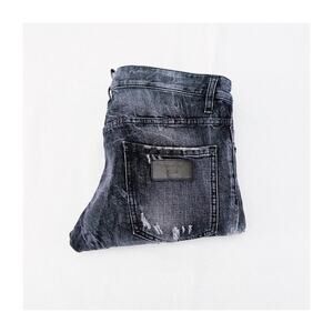 Dsquared2 Men's Button Down Clement Jean Ripped Distressed SZ48 Mint